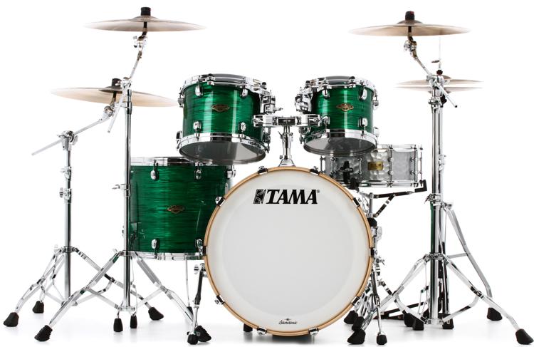 TAMA Starclassic Walnut Birch Jade Silk 4pc Drum Set WBR42SJDL