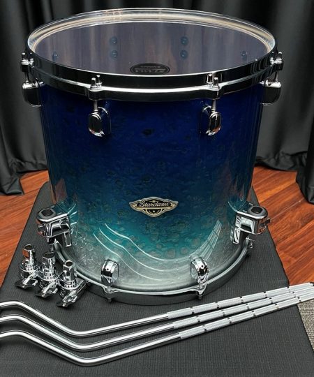 Tama Walnut / Birch 14x14 Floor Tom Molten Blue Ice Fade WBSF14D MBI