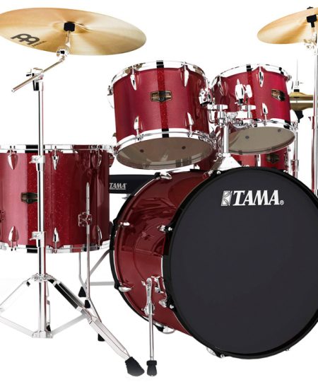 Complete TAMA Imperialstar Candy Apple Mist Kit with Hardware Cymbals Throne