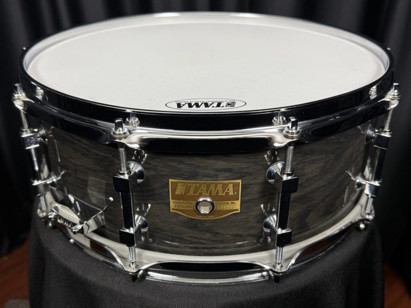 Tama MIJ Artwood Oak 5.5x14 Snare Drum Cherry Black Used