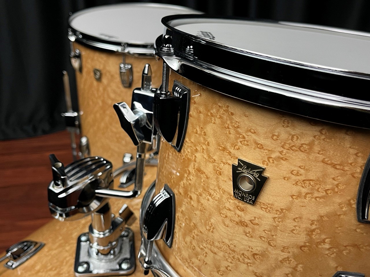 Ludwig USA Classic Maple Downbeat Birdseye 3pc Kit 12, 14, 20 - Image 3