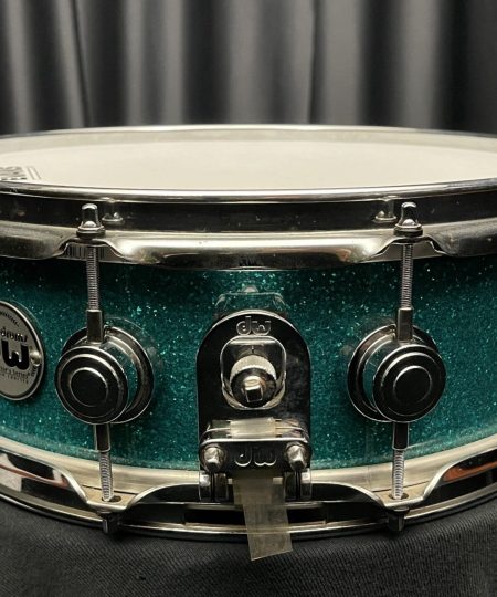 Alternative view of DW Used Drums 5x14 Drum Workshop Teal Glass Maple Snare Drum