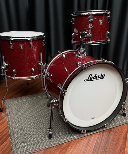 Ludwig USA Drums Used Classic Maple Red Sparkle 12 16 20 Kit