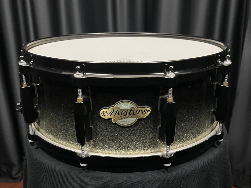 Pearl Used Drums Masters MCX Maple 5x14 Snare Drum Black Sparkle Fade