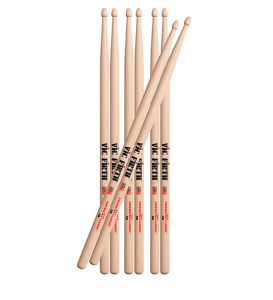 Vic Firth American Classic 5B Wood Tip 4 Pair Value Pack