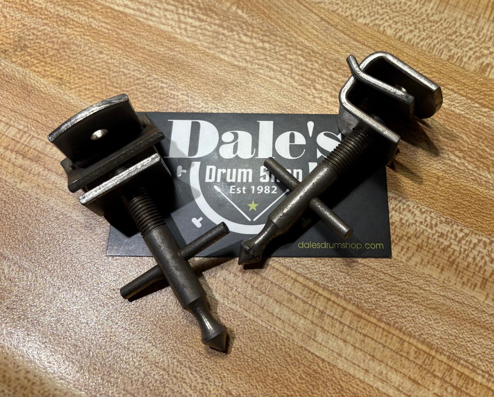 Vintage Leedy ? Pair of Clamp-On Bass Drum Spurs