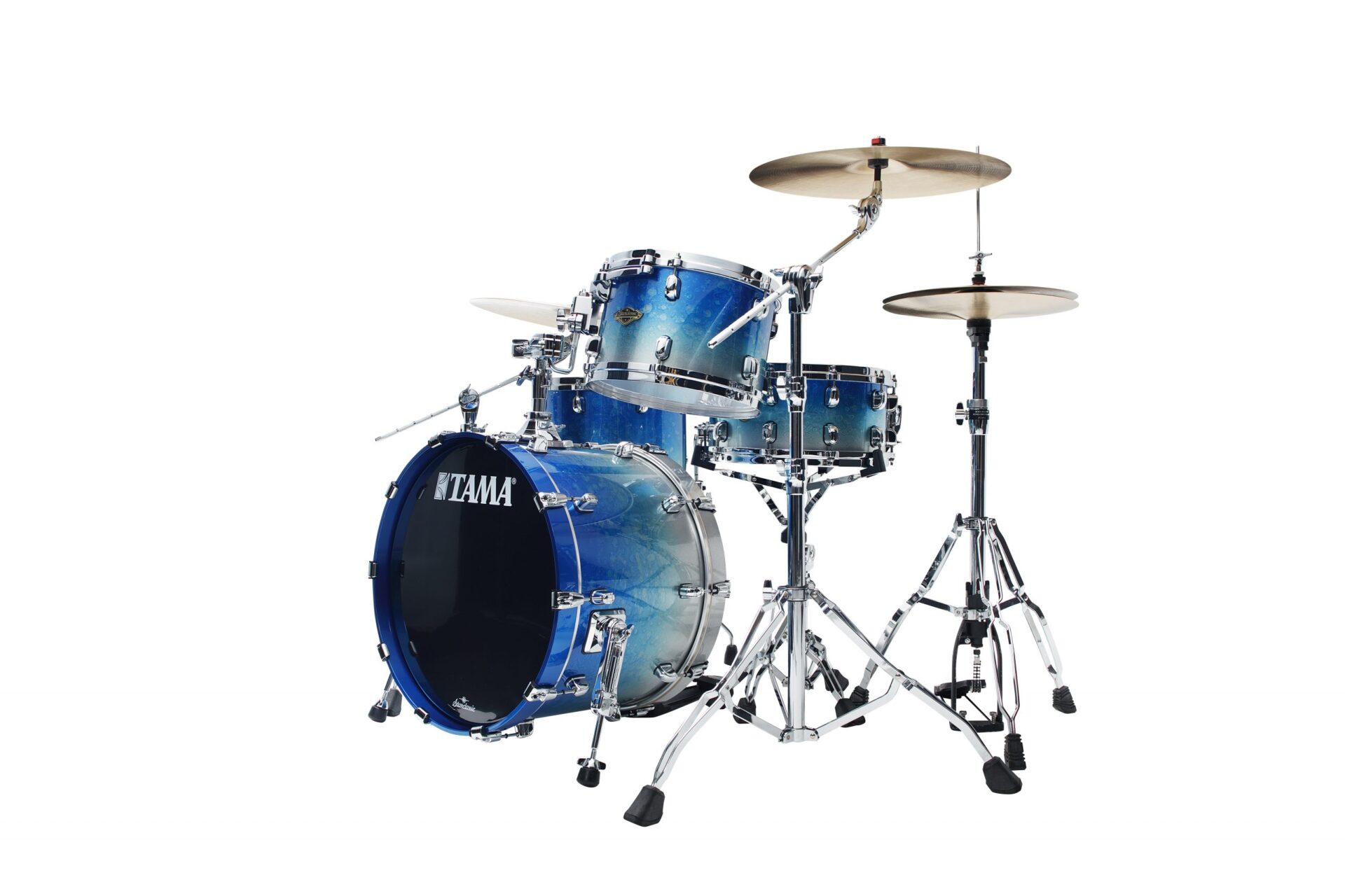 Tama Starclassic Walnut / Birch Molten Blue Ice Fade WB Kit 3pc 12, 14, 20 WBS30RS MBI - Image 3
