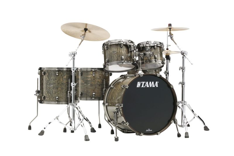 Tama Limited Walnut/Birch 5pc Gloss Charcoal Tamo Ash With Smoked Black Nickel Hardware
