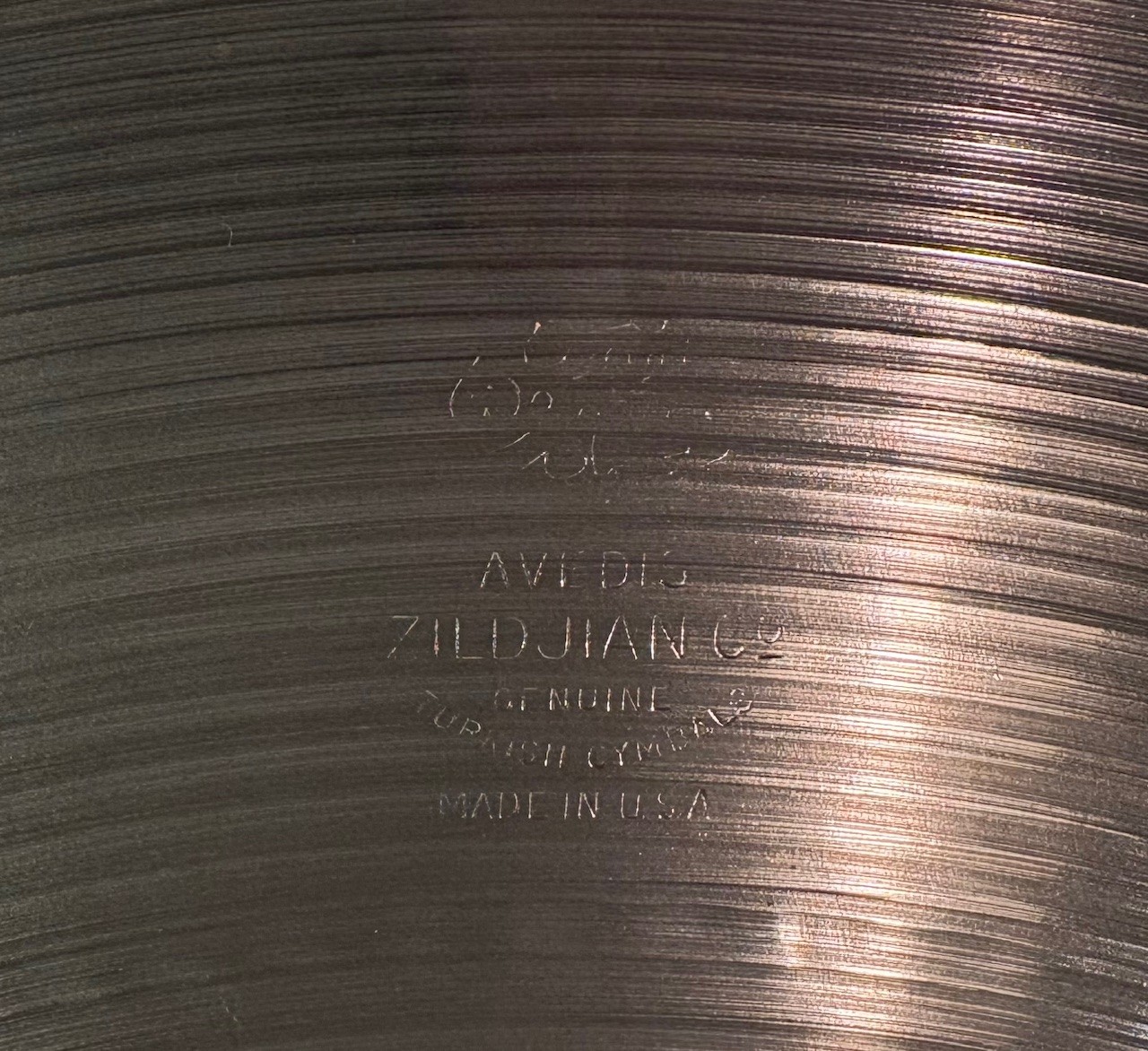 Zildjian Used A 16 in. Thin Crash Cymbal Thin Stamp Hollow Logo 1013g - Image 3