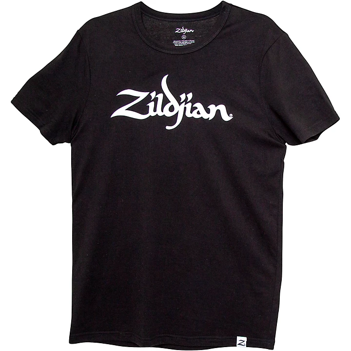 Zildjian Cymbals Black Classic Logo Tee Shirt