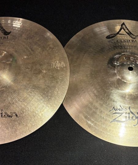 Zildjian Used A Custom 14 in. Hi Hat Cymbals 1131g Top 1258g Bottom