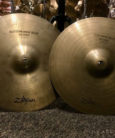 Zildjian Used Cymbals A 14 in. New Beat CO Stamp Hi Hat Cymbal Pair