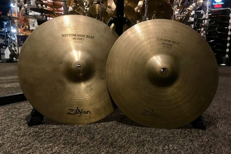 Zildjian Used Cymbals A 14 in. New Beat CO Stamp Hi Hat Cymbal Pair