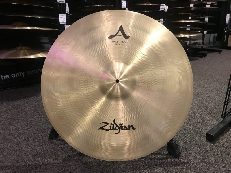 Zildjian Cymbals Used 23 in. A Sweet Ride Cymbal