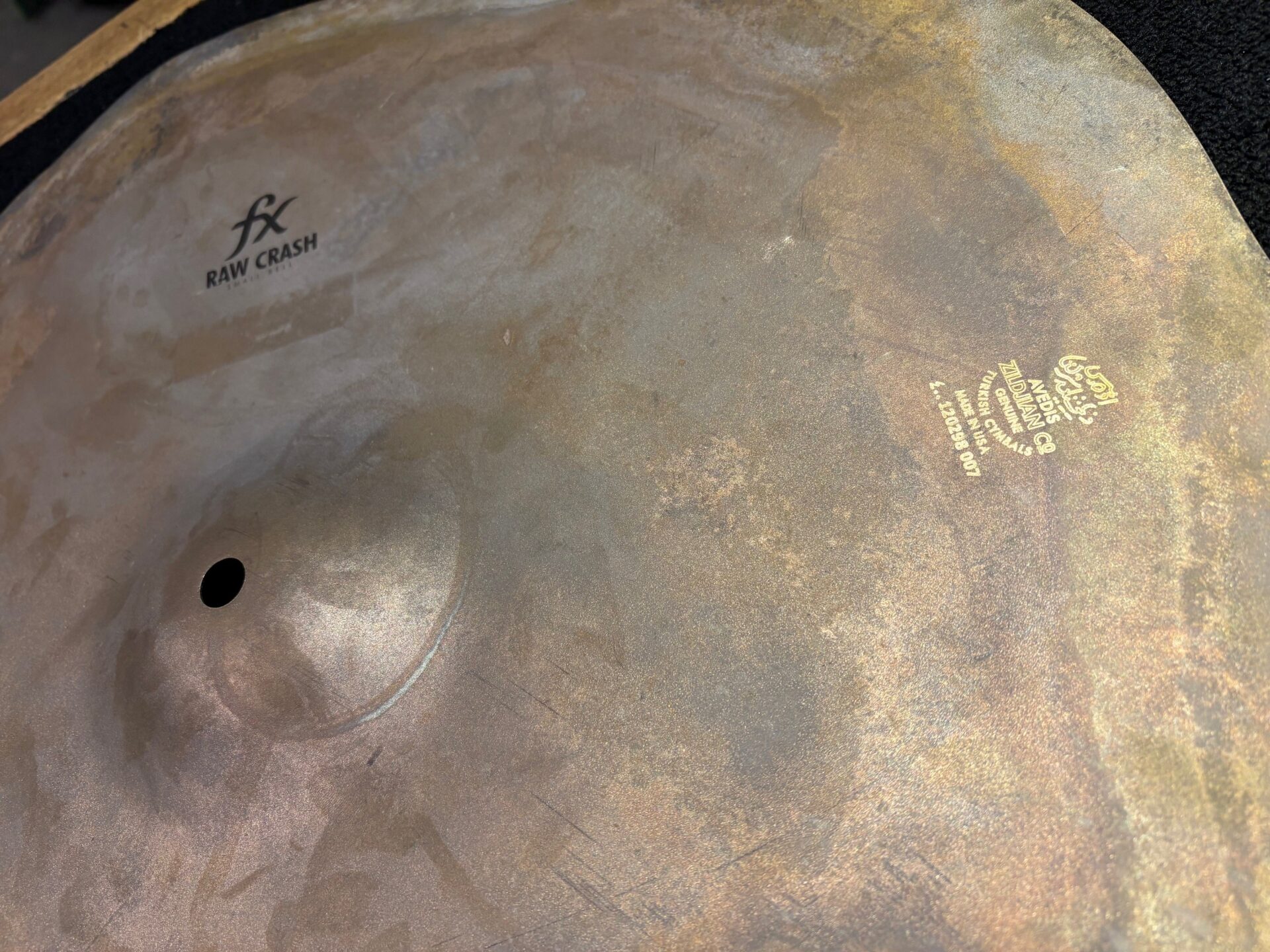 Zildjian Used FX Raw Crash Small Bell Cymbal 2015g 2023 - Image 2