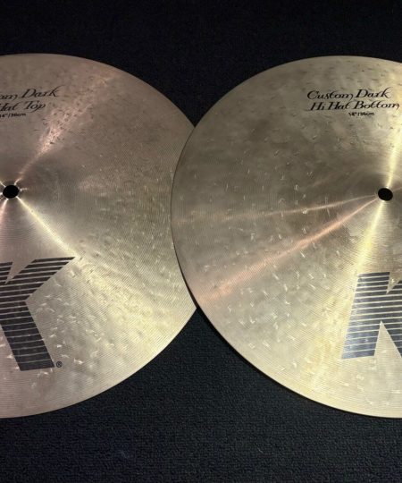 Zildjian Used K Custom Dark 14 in. Hi Hat Cymbal Pair