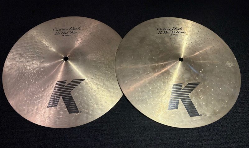 Zildjian Used K Custom Dark 14 in. Hi Hat Cymbal Pair