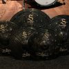 Zildjian Demo Cymbals S Dark Cymbal Pack 14 hats 16 and 18 crash 20 ride