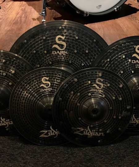 Zildjian Demo Cymbals S Dark Cymbal Pack 14 hats 16 and 18 crash 20 ride