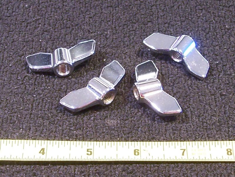 Percussion Plus 8mm Heavy Duty Steel Wing Nut for Cymbal Stands 4-Pack