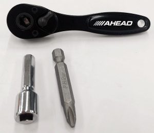 Drums Ahead Brand ASTR Ratchet Drum Tuning Key with Screwdriver Bit