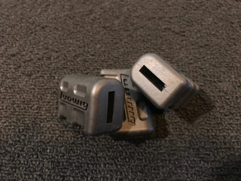 Ludwig Parts PLH1113 One Position Classic Rubber Tip 3-Pack for Flat Base