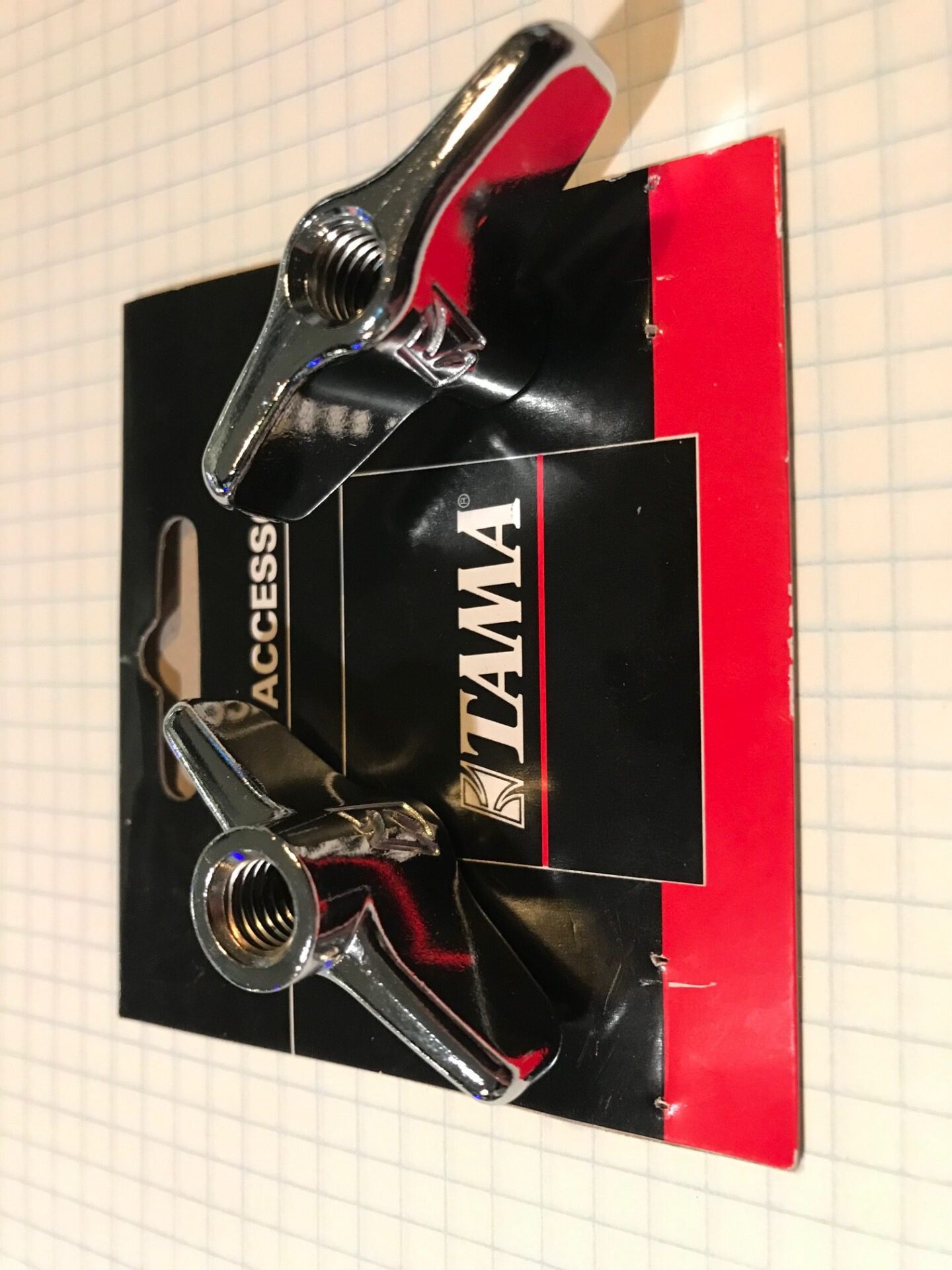 TAMA TN8P Cymbal Stand Tilter Post 2-Pack 8mm Wing Nut - Image 2