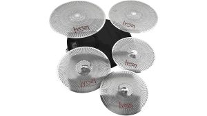 Kasza Cymbals Quiet On The Set Practice Cymbal Pack 14h, 16, 18, 20 and Bag QOTS2468
