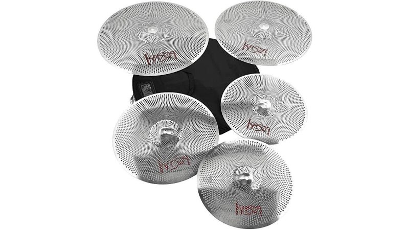 Kasza Cymbals Quiet On The Set Practice Cymbal Pack 14h, 16, 18, 20 and Bag QOTS2468