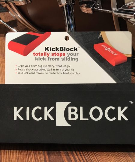 Drums sets KickBlock Bass Drum Anchor for closed loop drum rugs KBB Black