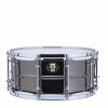 Ludwig LW6514C Black Magic 6.5x14 Tube Lug Snare Drum Brass with Chrome Hardware