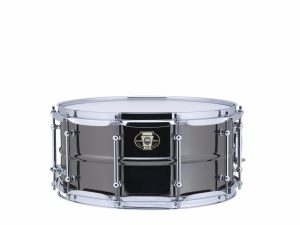 Ludwig LW6514C Black Magic 6.5x14 Tube Lug Snare Drum Brass with Chrome Hardware
