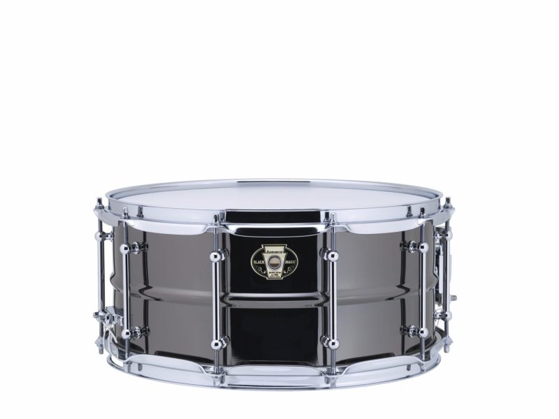 Ludwig LW6514C Black Magic 6.5x14 Tube Lug Snare Drum Brass with Chrome Hardware