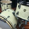 Ludwig USA Classic Maple Stingray 3pc Vintage White Marine 12, 14, 20 Kit