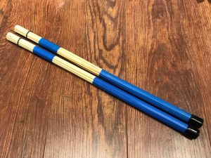Multi Rods Wood Bundle Drum Sticks Pair Blue Handle