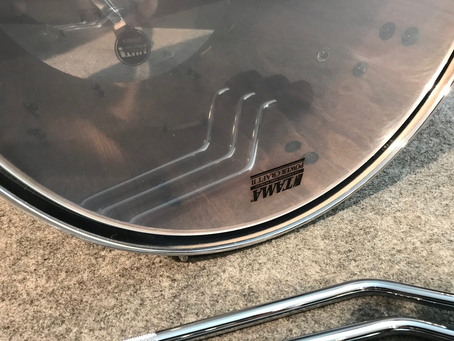 Tama Walnut / Birch 14x14 Floor Tom Molten Blue Ice Fade WBSF14D MBI - Image 2