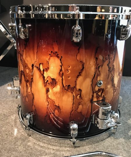 Alternative view of Tama Walnut / Birch 16×16 Floor Tom Molten Brown Burst WBSF16D MBR