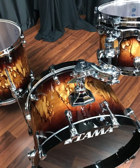 Alternative view of TAMA Starclassic Walnut / Birch Molten Brown Burst 12, 14, 20 Kit WBS30RS MBR