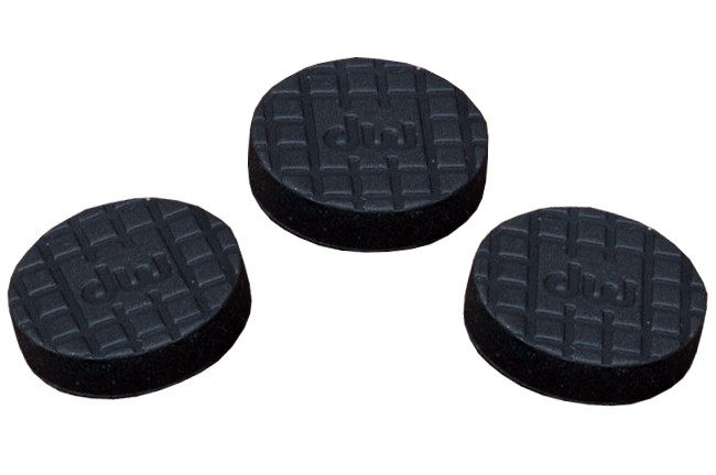 DW Drums SP2225 3 Pack Rubber Pads Tri-Pivot Toe-Clamp