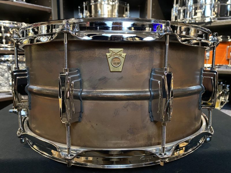 Ludwig USA Raw Copper Phonic 6.5x14 Snare Drum LC663