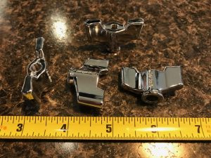 Gibraltar Hardware SC-13P3 4-Pack 6mm Heavy Duty Chrome Wing Nuts