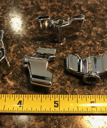 Gibraltar Hardware SC-13P3 4-Pack 6mm Heavy Duty Chrome Wing Nuts