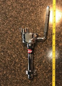 Gibraltar Hardware SC-BCLR-L Tom Arm with 12.7mm L-rod Fits DW and others