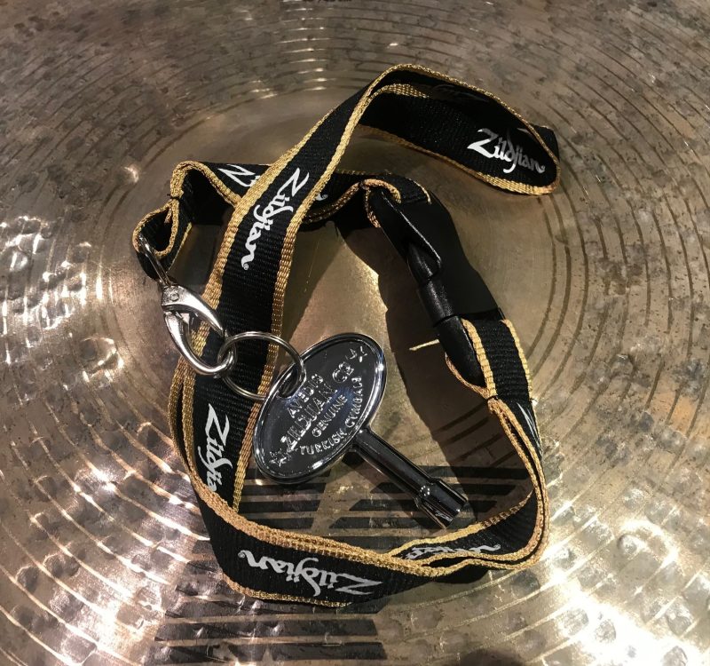 Zildjian ZKEY with Lanyard Chrome Drum Tuning Key Nice Drummer Gift