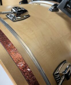 Ludwig Classic Maple Natural Satin 3pc Copper Inlay on Bass Drum Hoop