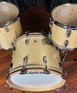 Ludwig Classic Maple Natural Satin 3pc Drum Set Top View