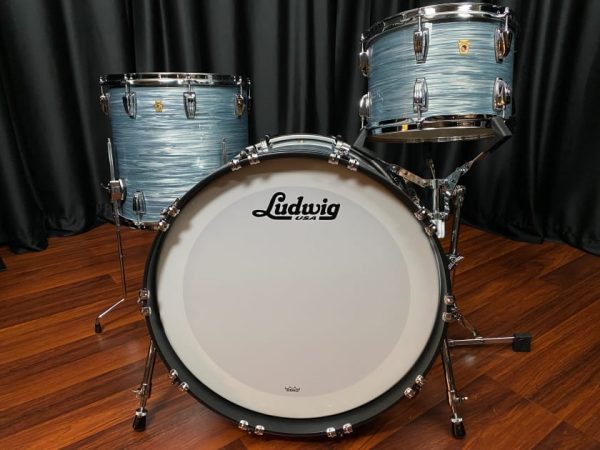 Ludwig Legacy Classic Vintage Blue Oyster Fab 3pc Drum Set