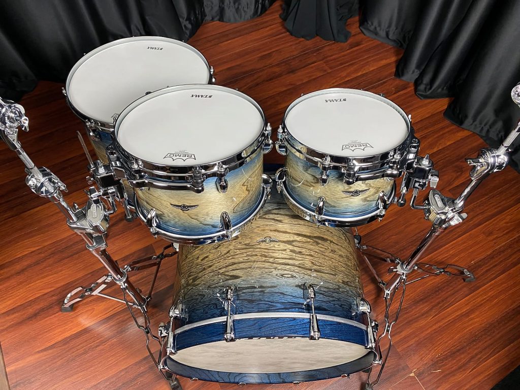 TAMA Star Walnut Indigo Japanese Sen Burst 4pc Drum Set Dales Drum