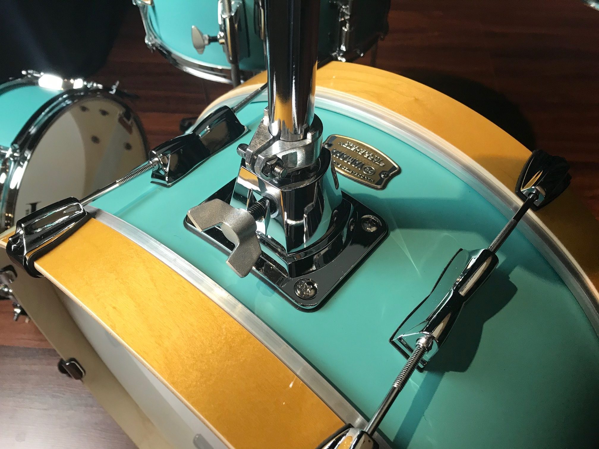 Yamaha Stage Custom Hip Compact Birch Matte Surf Green 4pc Drum Set