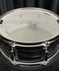 Ludwig Jazz Fest Vintage Black Oyster Snare Drum Snare Side Showing Baseball Bat Interior Tone Control